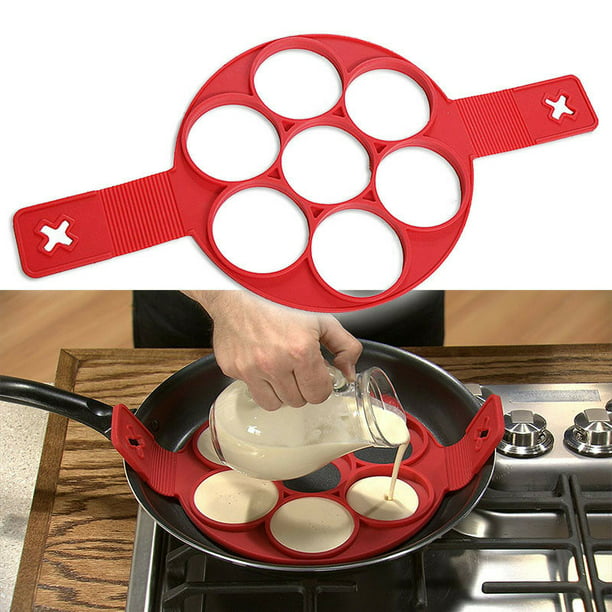 Nonstick Pancake Cooking Tool Egg Ring Maker Cheese Egg Cooker Pan Flip Egg Mold 